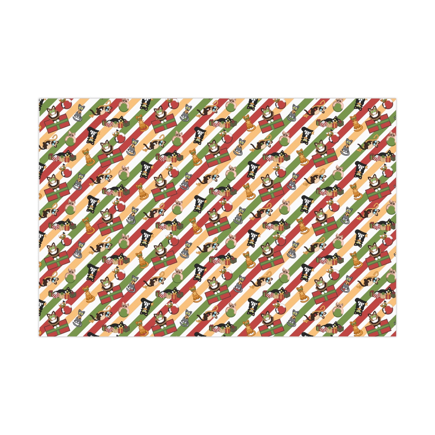 Christmas Kitties Wrapping Paper for Gifts | Silly, Xmas, Cats