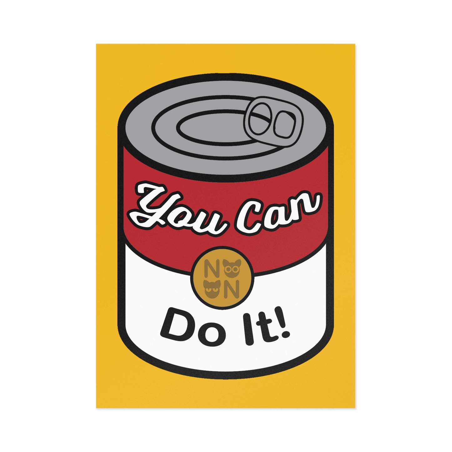 You CAN Do It Fine Art Postcard | Positivity, Mindset, Encouragement, Punny