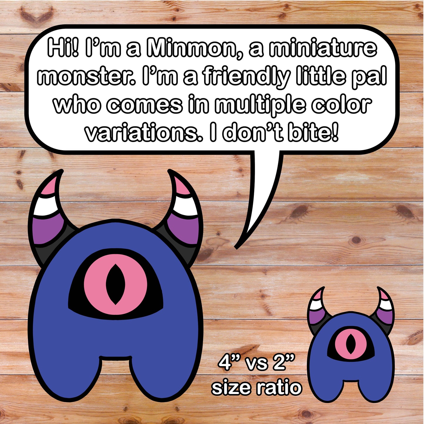 Genderfluid Pride Minmon Sticker | Mini monster, LGBTQIA+, Laptop, Waterbottle