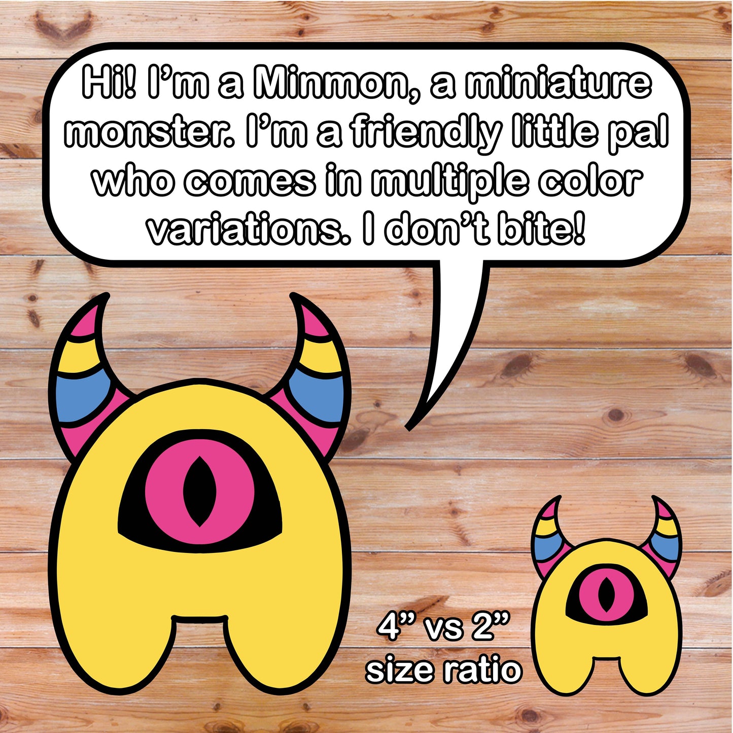 Pansexual Pride Minmon Sticker | Mini monster, LGBTQIA+, Laptop, Waterbottle